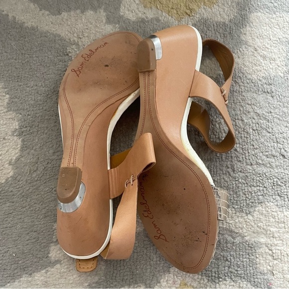 Sam Edelman Tan Leather Wedge Sandals 7.5 - Picture 11 of 12